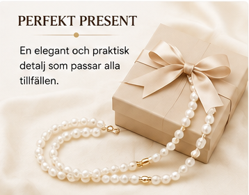 Elegant pärlrem för mobil – Crossbody