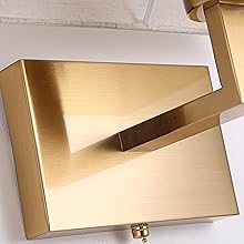 2x Vägglampor i Guld – Modern LED-lampa