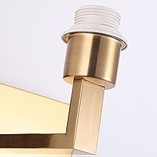 2x Vägglampor i Guld – Modern LED-lampa