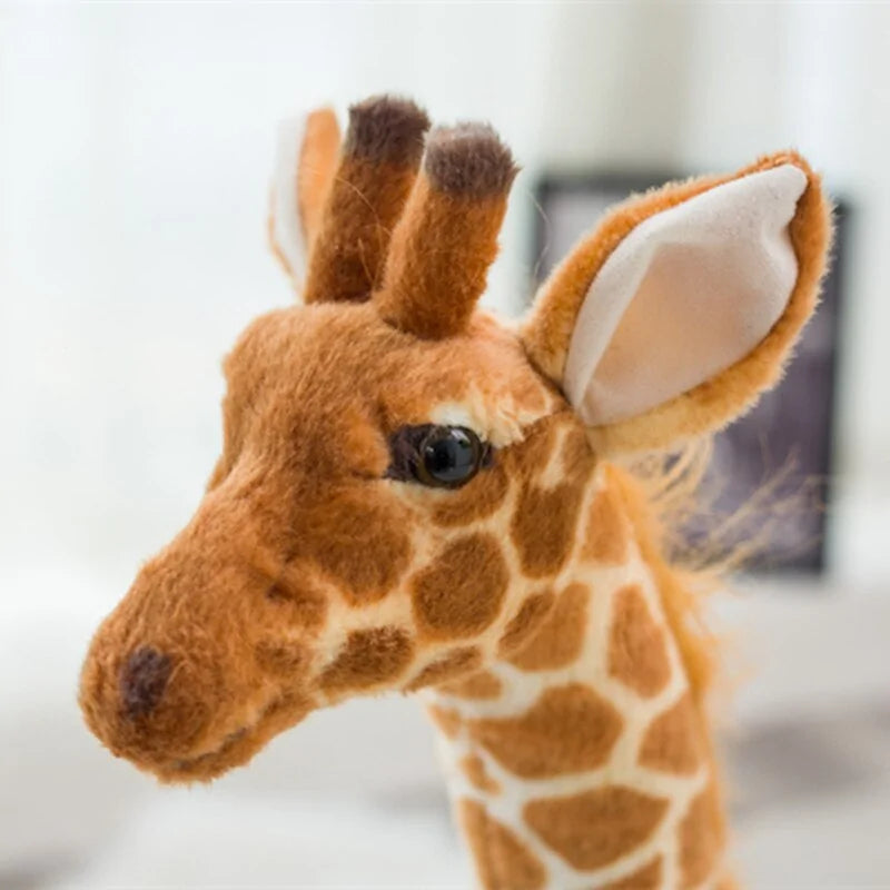 Stor Realistisk Giraff Plyschleksak – 35, 50 eller 60 Tum