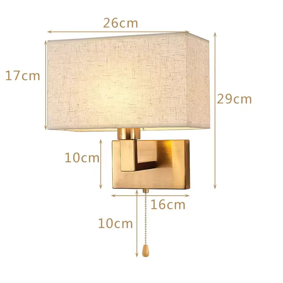 2x Vägglampor i Guld – Modern LED-lampa