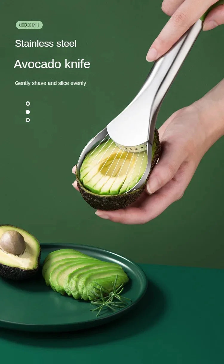 đ„ Avokadokniv i Rostfritt StĂ„l â Frukt- & GrönsaksskĂ€rare | Praktiskt Kökstillbehör