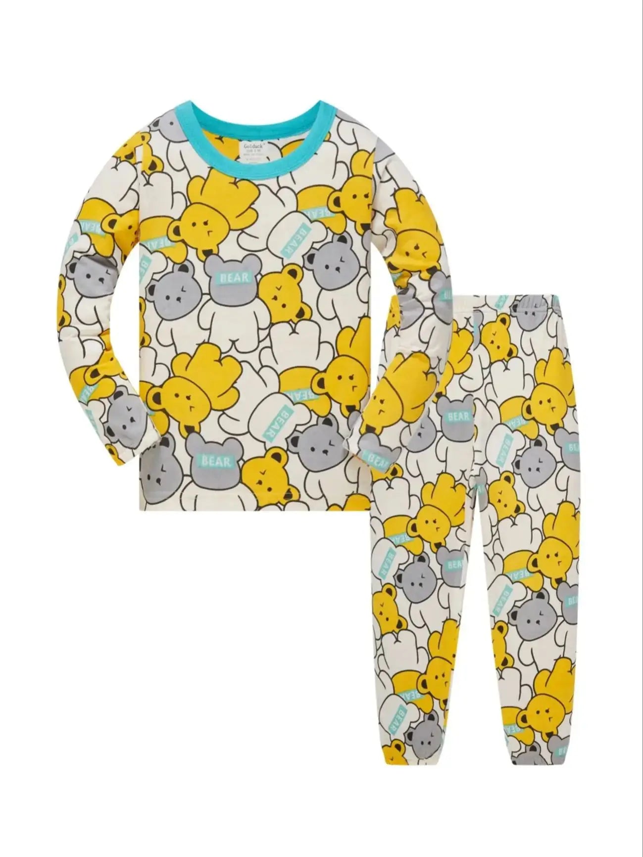 đ Barnpyjamas i 100% Bomull â Tecknad Design â LuftkonditioneringsvĂ€nlig â 2-delad Set för Pojkar 1â8 Ă„r