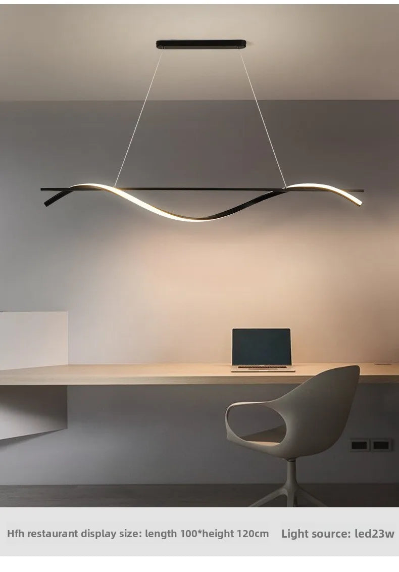 Postmodern LED Pendellampa – Minimalistisk Design för Matsal & Restaurang