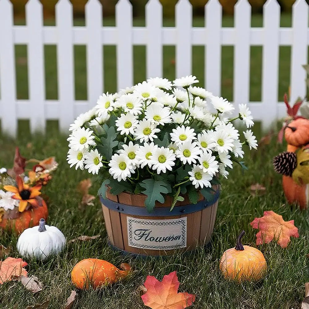 Konstgjorda Höstblommor – Vattentåliga Mumsblommor för Utomhus & Inomhus (5-pack)