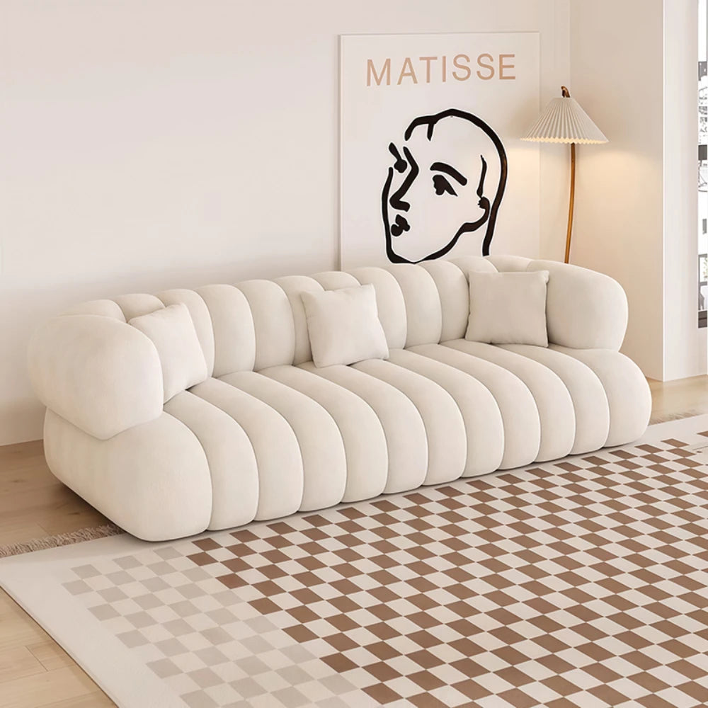 Lyxig Modern Hörnsoffa – Minimalistisk L-formad Design – För Vardagsrum & Barnrum