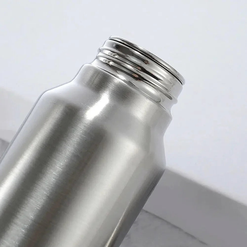 Sportflaska i Rostfritt Stål – 1000 ml, Röd, Enkelvägg för Träning & Camping