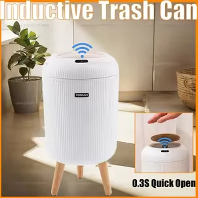 đïž SHXI Automatisk Soptunna med Sensor â 10L â Touchfri & Luktförseglad â För Kök & Badrum