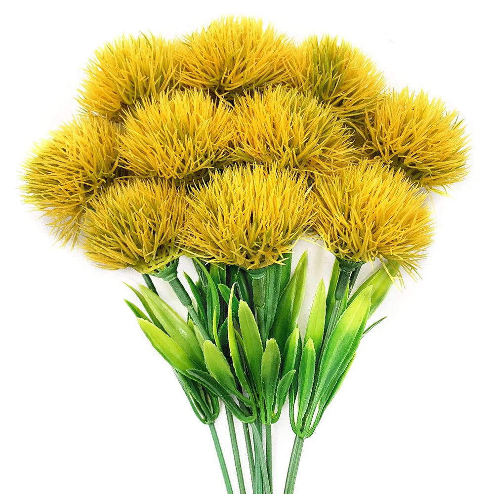 10-pack konstgjorda maskrosblommor – Dekorationsbukett för bröllop, fest och hem