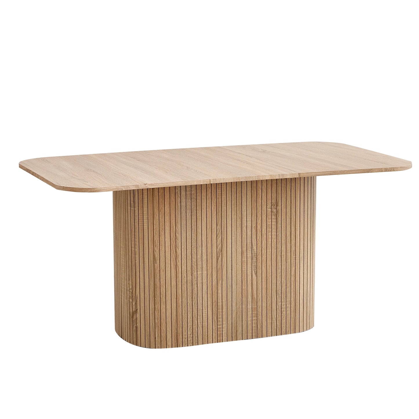 Nordic matbord i massivt trä, rektangulärt, 160 × 90 cm, för 4–6 personer