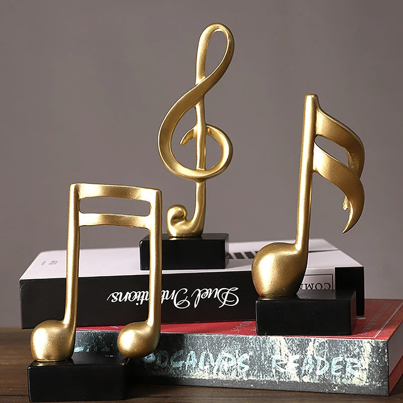 đ” JETTING Musiknot Dekoration i Resin â KonstnĂ€rlig Ornament för Hem & Kontor