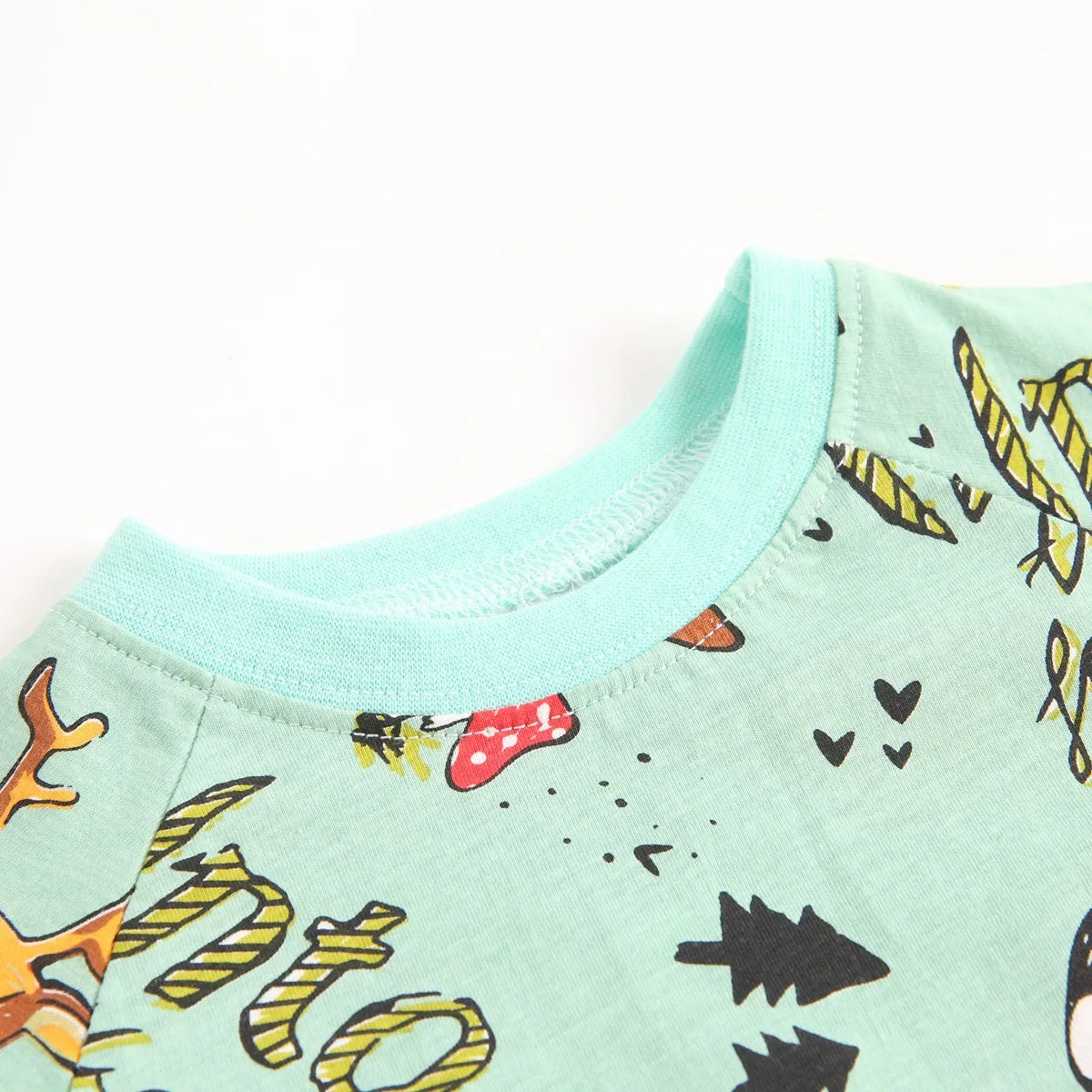 Färgglad Baby Pyjamas – 2-delad Set i 100% Kammad Bomull – Söta Tryck – För Nyfödda & Småbarn (0–4 år)