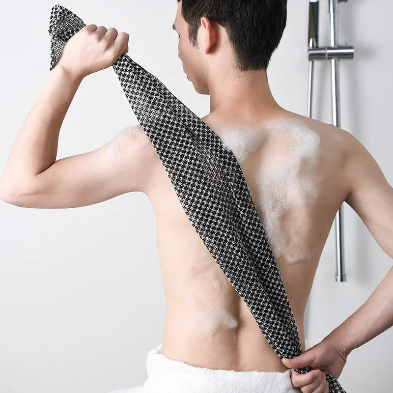 Japansk Skrubbhandduk – Exfolierande Duschtvättlapp för Rygg & Kropp