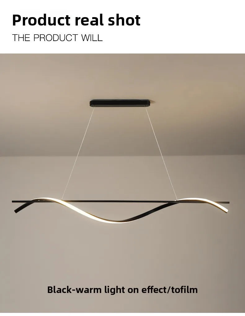 Postmodern LED Pendellampa – Minimalistisk Design för Matsal & Restaurang
