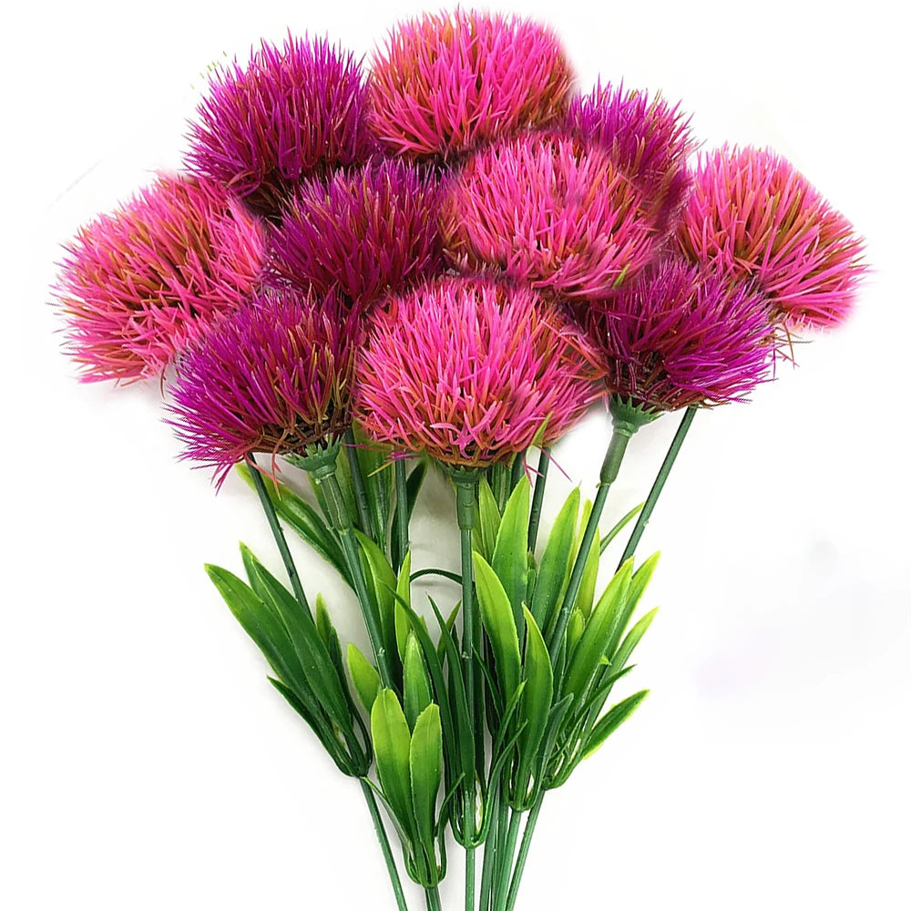 10-pack konstgjorda maskrosblommor – Dekorationsbukett för bröllop, fest och hem