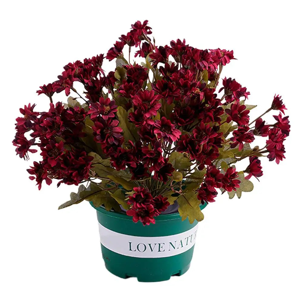 Konstgjorda Höstblommor – Vattentåliga Mumsblommor för Utomhus & Inomhus (5-pack)