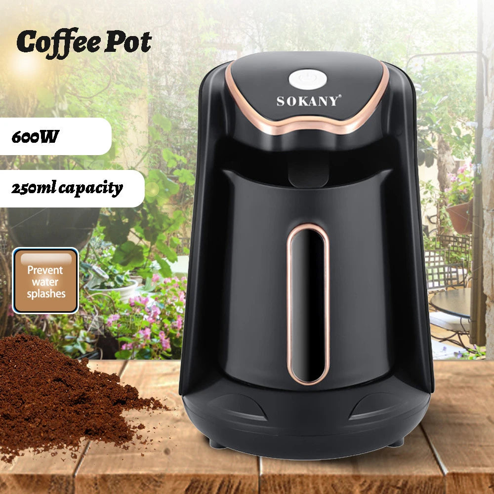 SOKANY Elektrisk Kaffekokare för Turkiskt Kaffe – 250ml, 600W, Enkel Servering