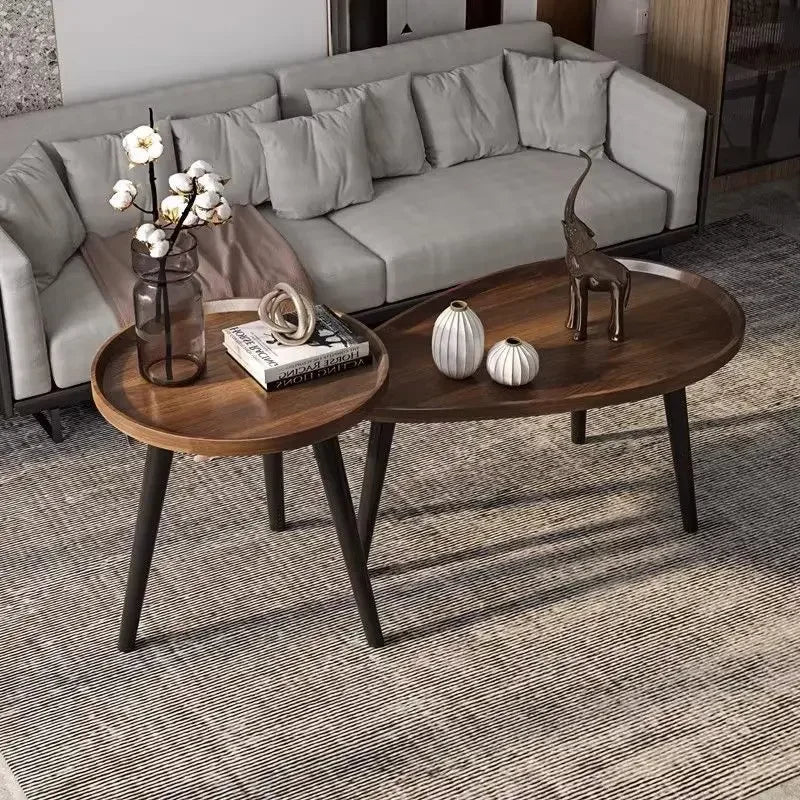 ☕ Rullbar Tevagn – Rund Förvaringsmöbel i Nordisk Stil