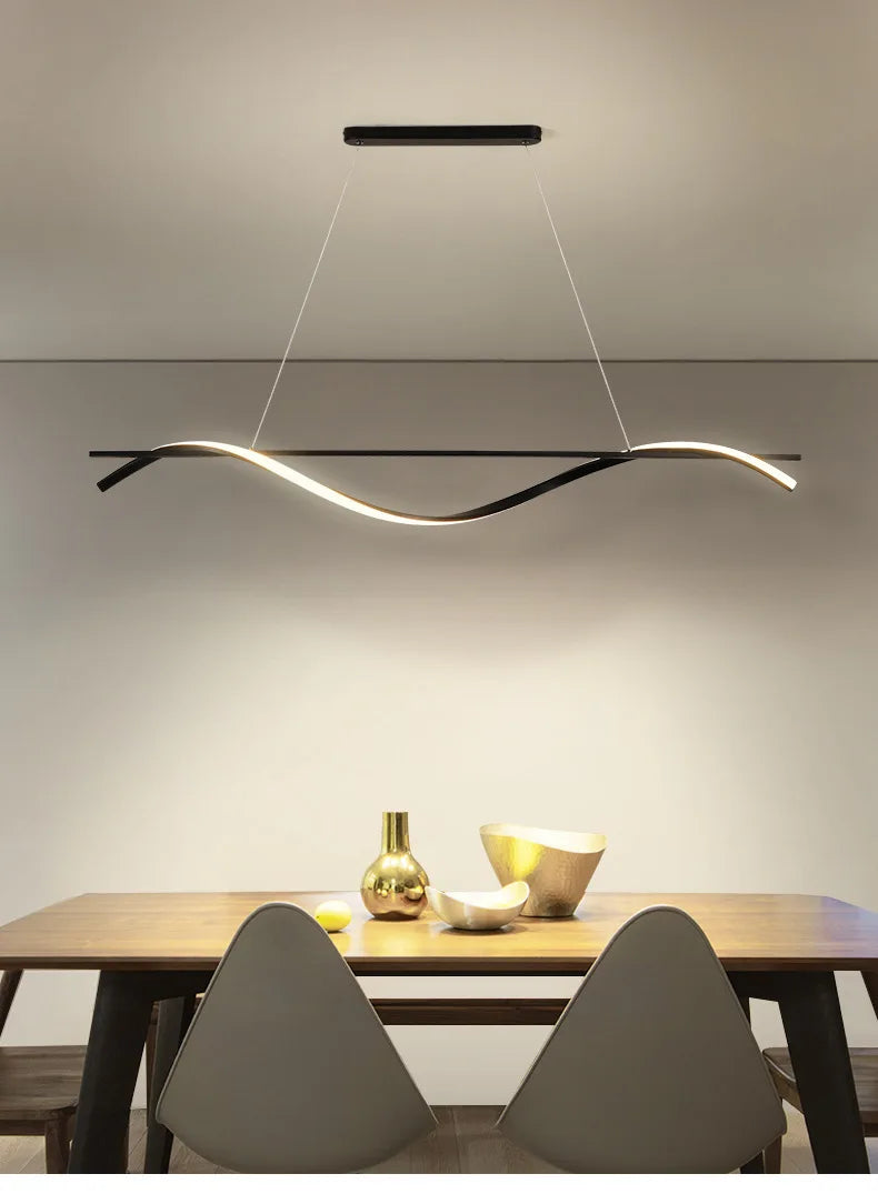 Postmodern LED Pendellampa – Minimalistisk Design för Matsal & Restaurang