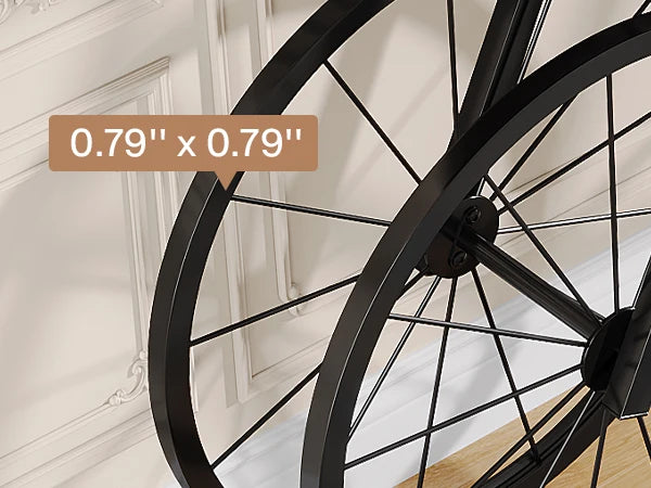 Retro Konsolbord med Cykelbas – Tribesigns Design för Vardagsrum & Hall