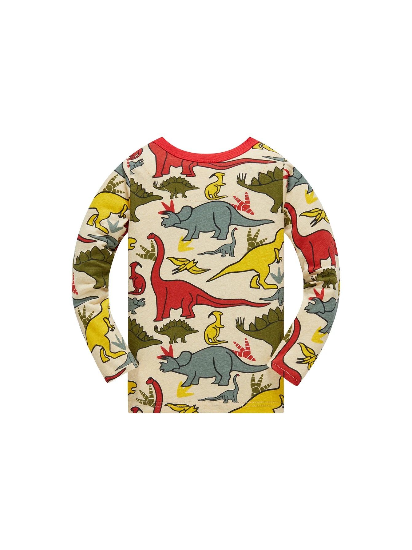 đŠ Barnpyjamas för Pojkar â Dinosaurieprint â 100% Bomull â LĂ„ngĂ€rmad & LĂ„ngbyxor â 1â8 Ă„r
