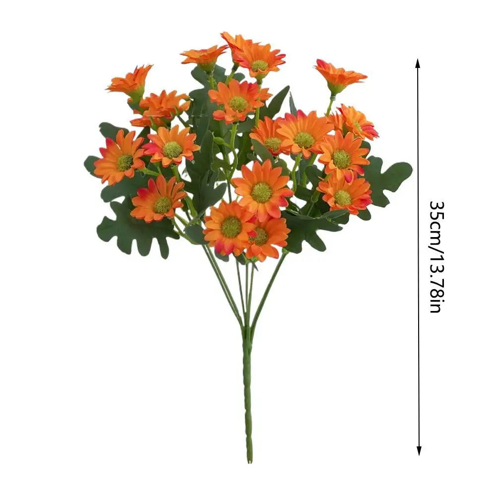 Konstgjorda Höstblommor – Vattentåliga Mumsblommor för Utomhus & Inomhus (5-pack)