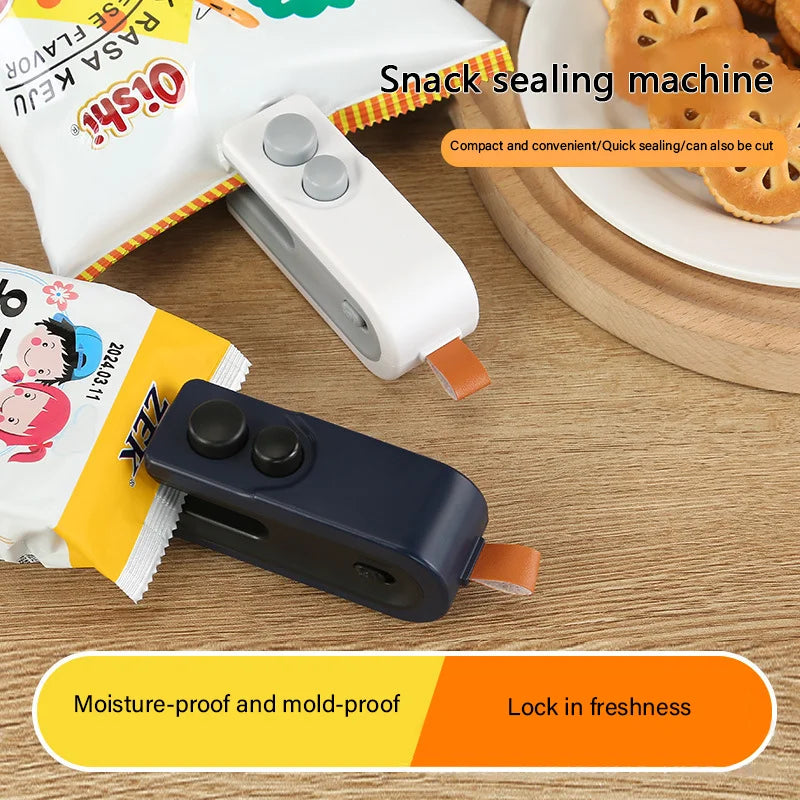 Mini Påsförslutare med USB – Återladdningsbar Värmeförslutare | För Mat, Snacks & Förvaring