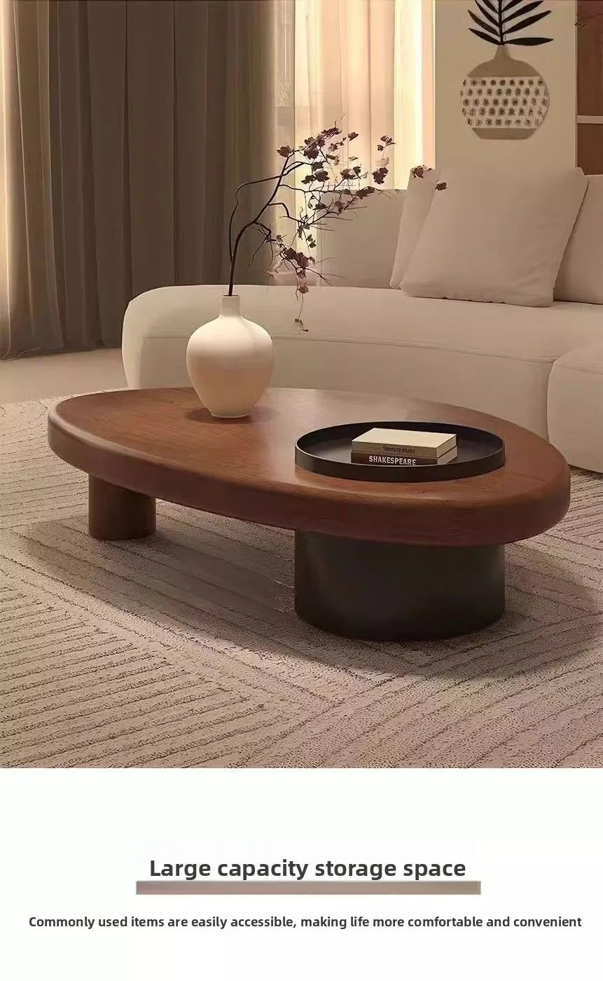 Wabi Sabi Te-bord – Minimalistisk Elegans i Massivt Trä
