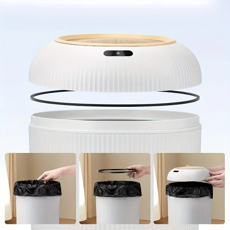 đïž SHXI Automatisk Soptunna med Sensor â 10L â Touchfri & Luktförseglad â För Kök & Badrum