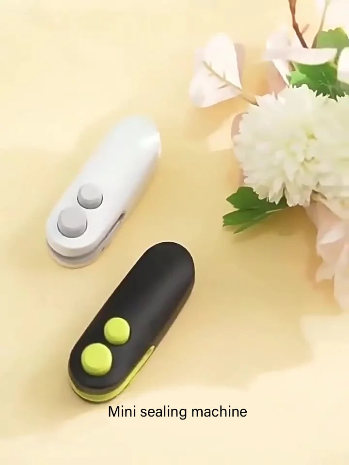 Mini Påsförslutare med USB – Återladdningsbar Värmeförslutare | För Mat, Snacks & Förvaring