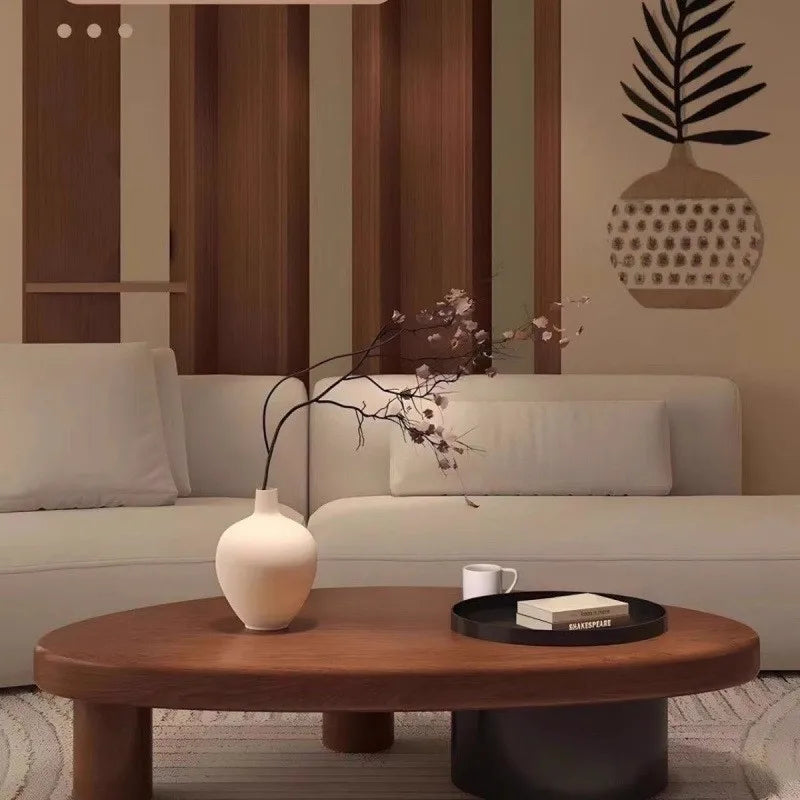 Wabi Sabi Te-bord – Minimalistisk Elegans i Massivt Trä