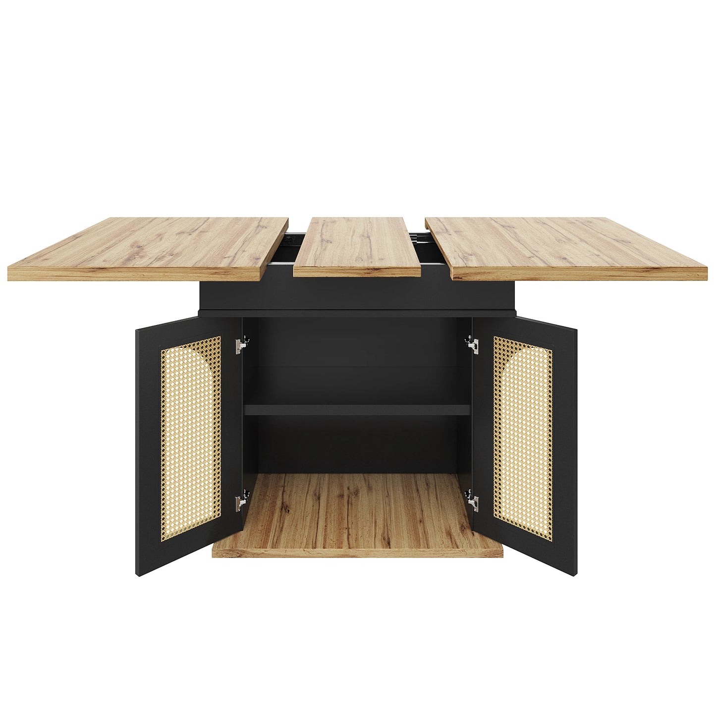 Utdragbart Matbord med Förvaring – Modern Design för Kök & Vardagsrum (110–140 × 80 cm)
