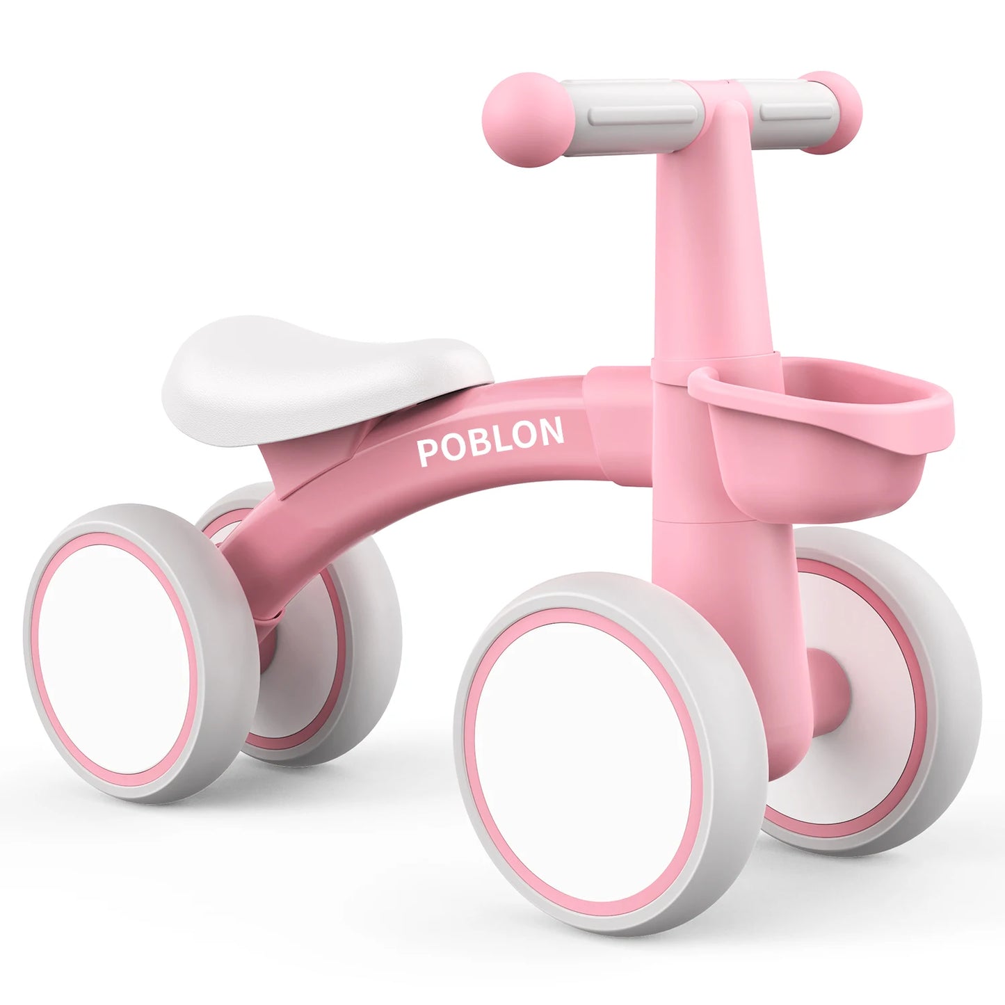 Baby Balanscykel med 4 Hjul – För Barn 12–24 Månader | Utan Pedaler