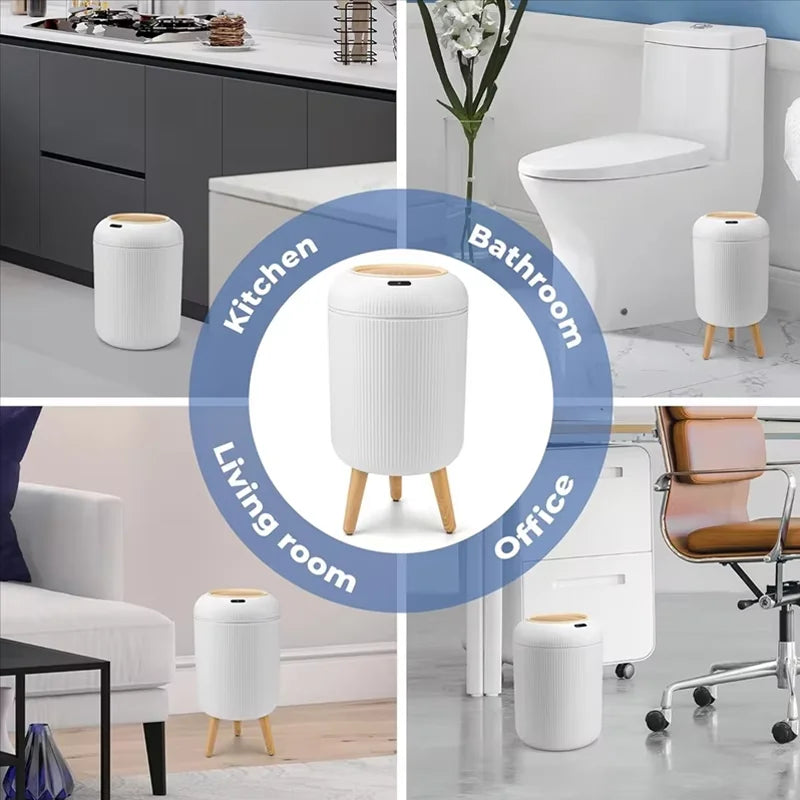 đïž SHXI Automatisk Soptunna med Sensor â 10L â Touchfri & Luktförseglad â För Kök & Badrum