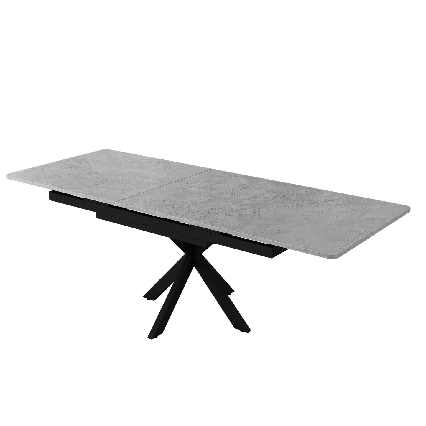 Utdragbart Matbord – Automatisk Funktion, Rektangulär Design, Modern Stil för Matsal & Vardagsrum