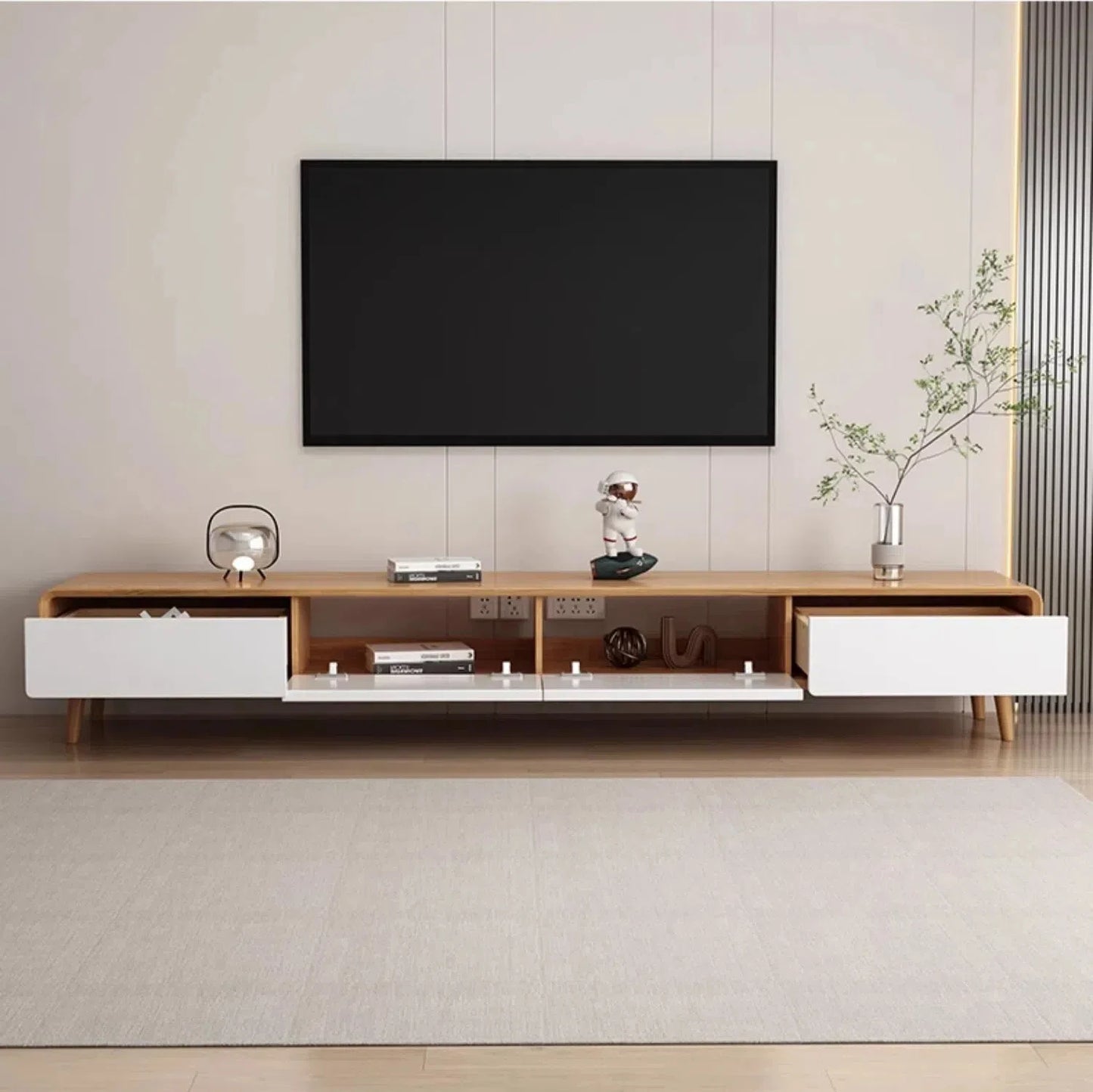 ANGDUO TV-bänk – Minimalistisk Design med Fransk Glamour & Nordisk Funktion