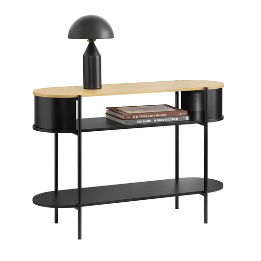 SoBuy FSB102 Konsolbord – Industriell Design med 3 Hyllplan