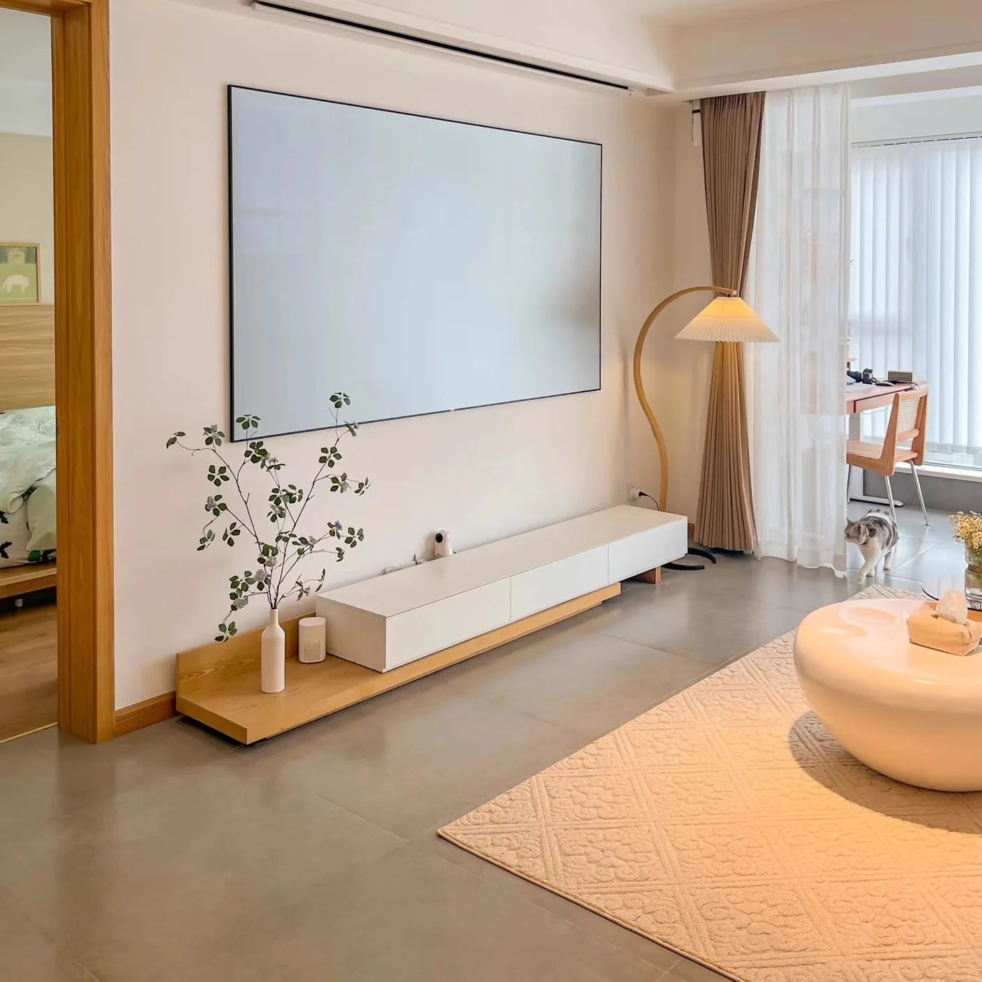 ANGDUO TV-bänk – Nordisk Minimalism med Bohemisk Elegans