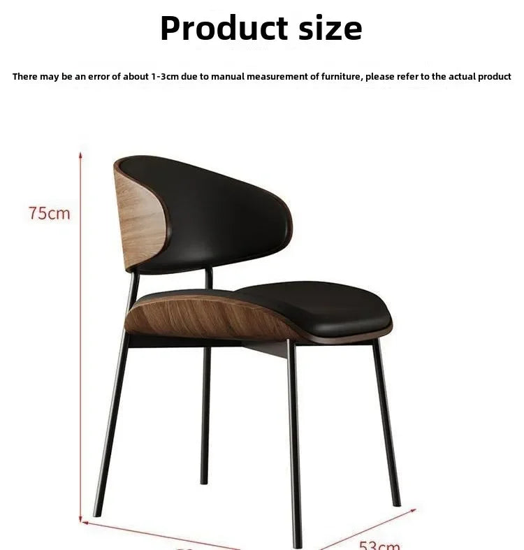 Modern Matstol i Konstläder – Mjuk & Lyxig Design för Vardagsrum eller Café