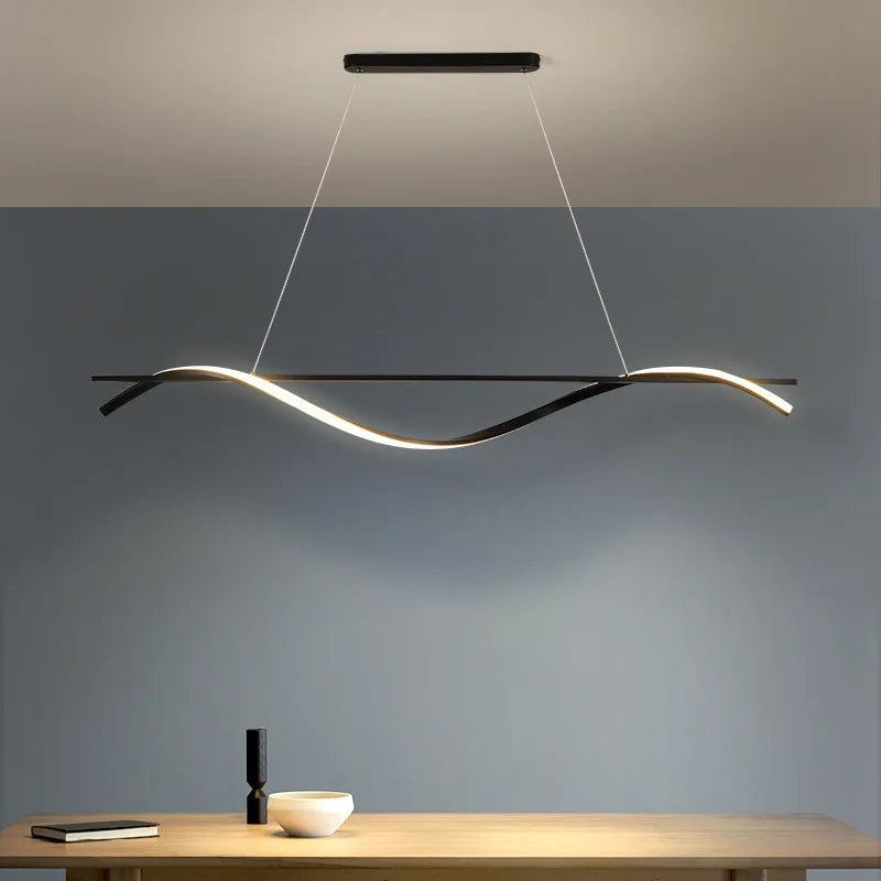 Postmodern LED Pendellampa – Minimalistisk Design för Matsal & Restaurang