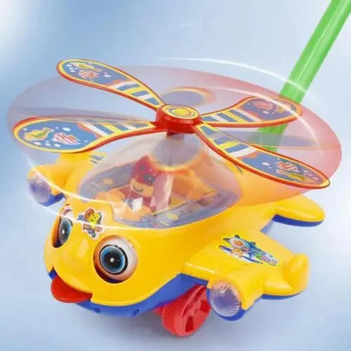 Baby Walker Flygplansbil – Handdriven Gåleksak för Barn | Utomhuslek från 4 år