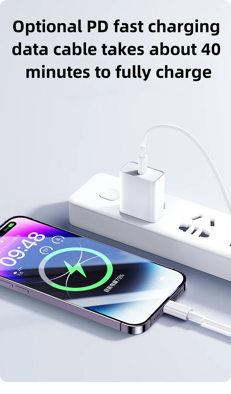 Snabbladdningskabel USB-C till iPhone – 20W PD | För iPhone 14/13/12/11 Pro Max