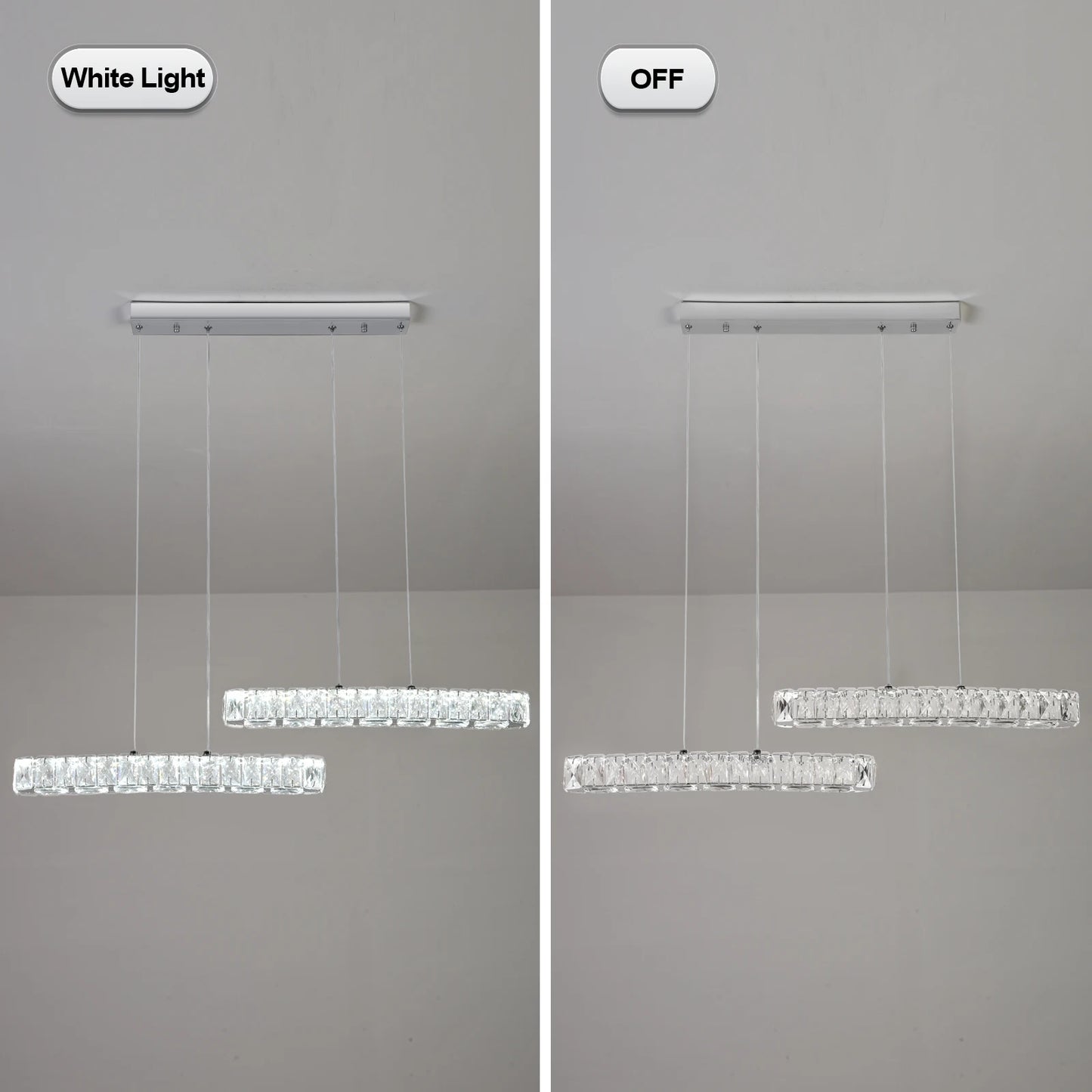 Vetrulus Kristalltaklampa – Modern Lyx i Krom & Kristall