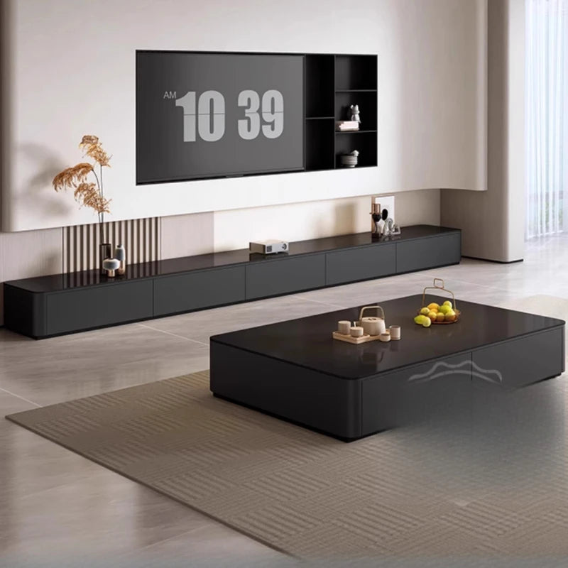 DUTRIEUX TV-bänk – Estetisk Minimalism med Lyxig Stenskiva