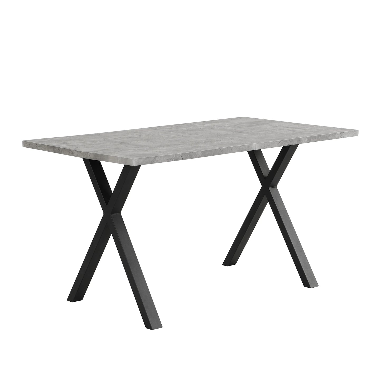 Jugacool Matbord – Modern Minimalism i Smidesjärn & Betonglook (140 × 80 cm)