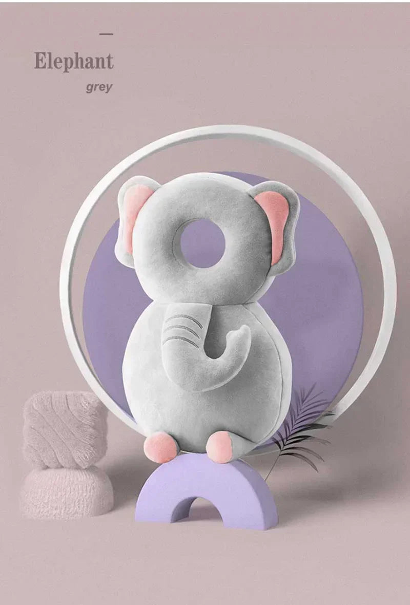 Baby Fallskyddskudde – Mjuk Ryggsäck med Nackstöd & Huvudskydd, Djurdesign