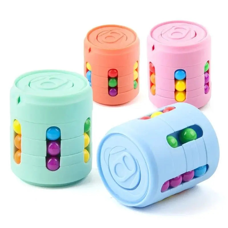 Multifunktionell Fidget Spinner – Färgglada Bönor & Stresslindring – För Barn & Vuxna