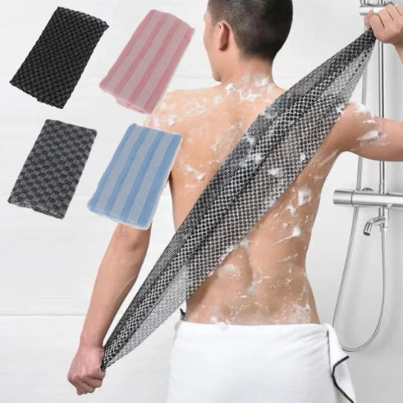 Japansk Skrubbhandduk – Exfolierande Duschtvättlapp för Rygg & Kropp