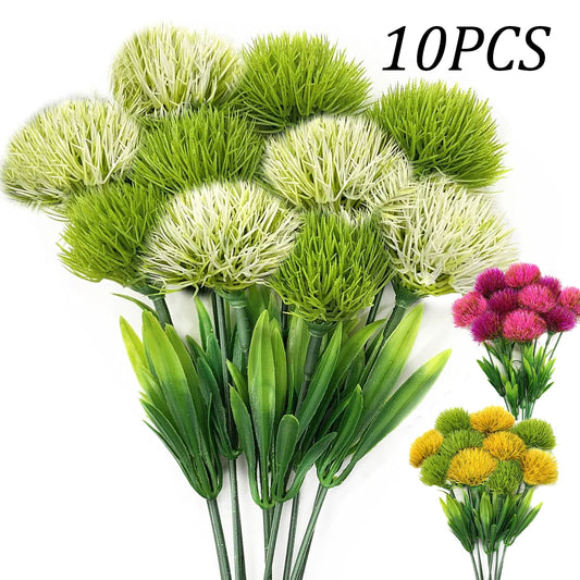 10-pack konstgjorda maskrosblommor – Dekorationsbukett för bröllop, fest och hem
