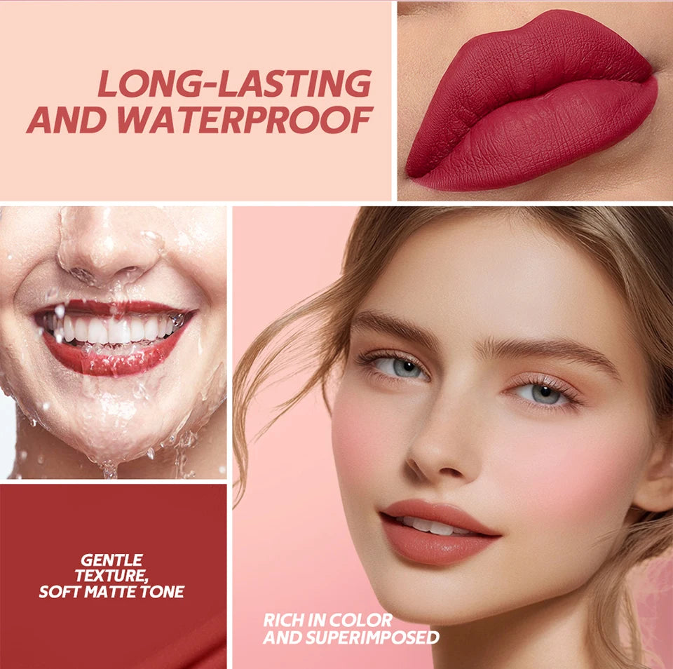 Teddy Lip Tint – Vattenfast Läppfärg med Matt Finish – Upp till 12h Hållbarhet